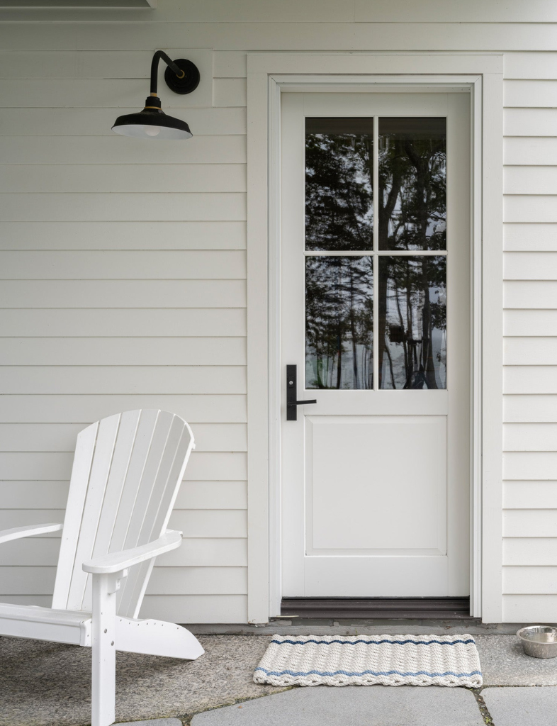 Blue Striped Doormat