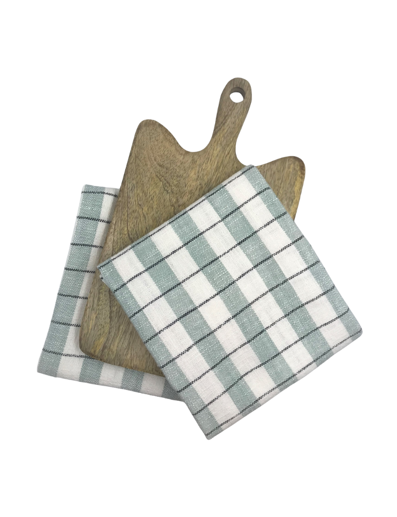 Wooden Board  & Kitchen Towels Set