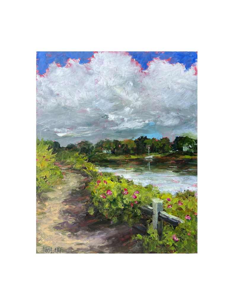 Bass River Footpath Oil Painting