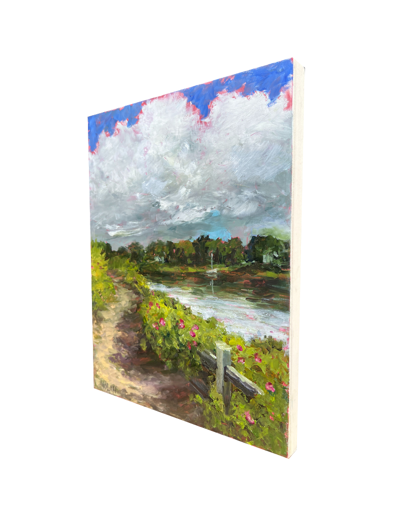 Bass River Footpath Oil Painting