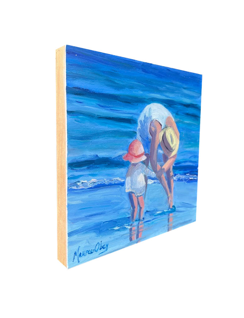 Shell Seekers Oil Painting